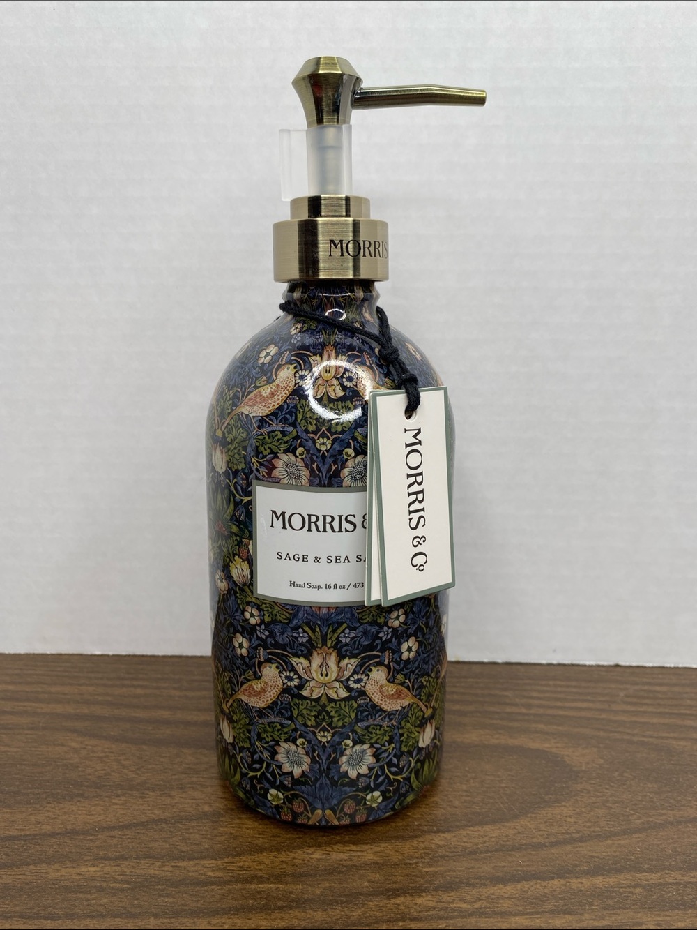 Morris & Co Strawberry Thief Hand Wash Sage & Sea Salt 16oz NWT - Picture 10 of 10